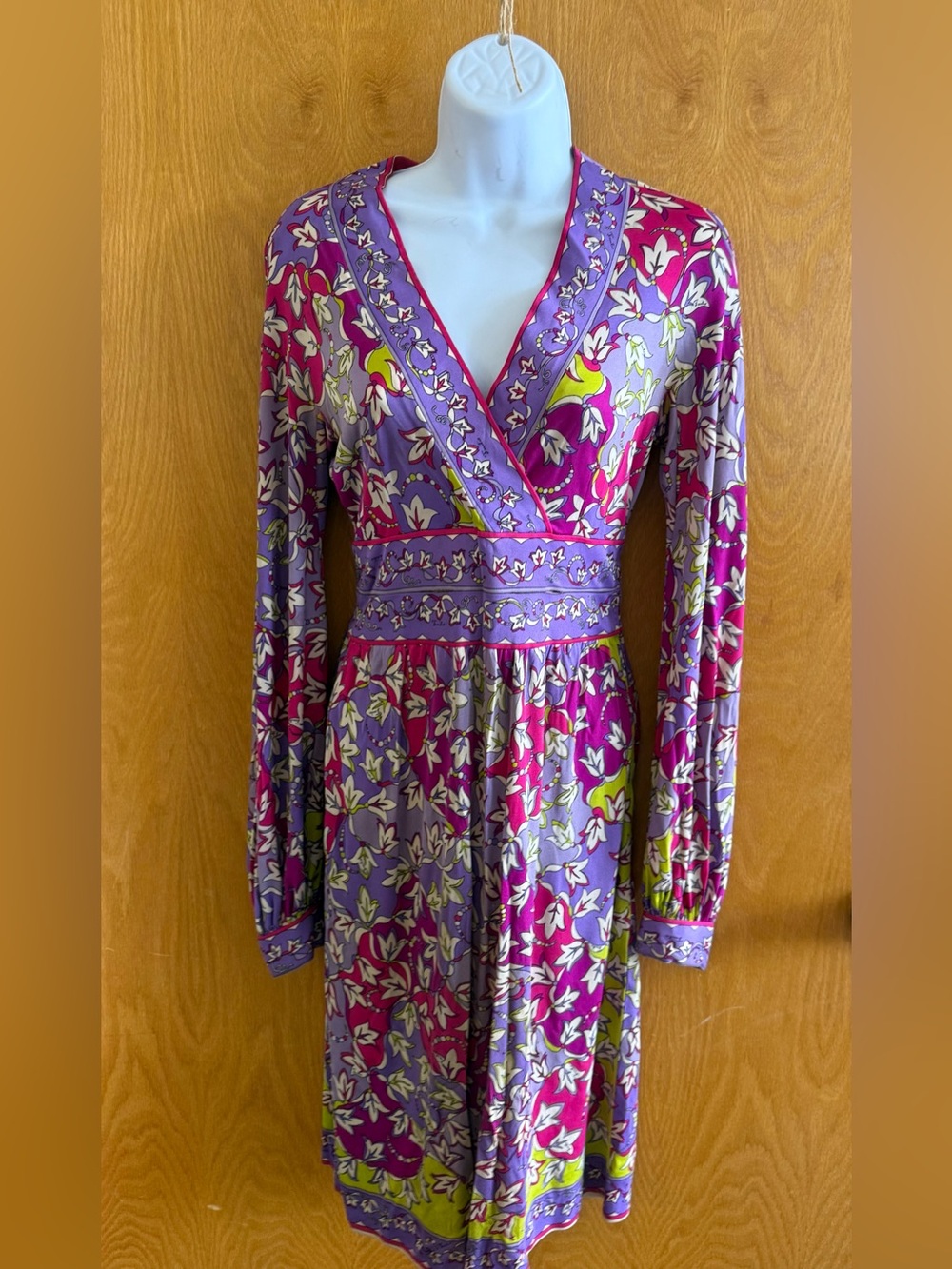 Rare Vintage Emilio Pucci Silk Dress 1960s 1970s